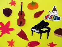 秋の読書週間イベント たけピコと秋の音楽会【図書館】